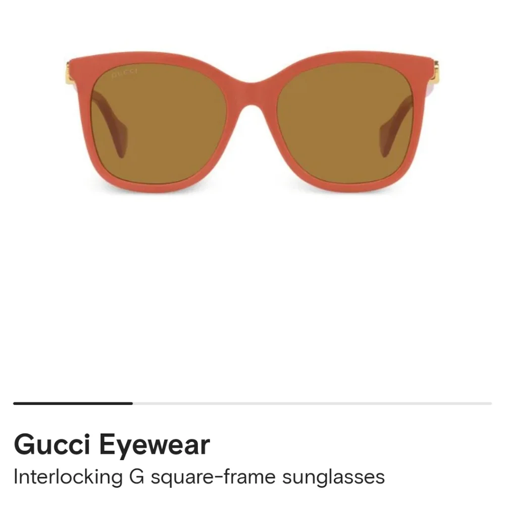 Gucci interlocking G square-frame sunglasses pink